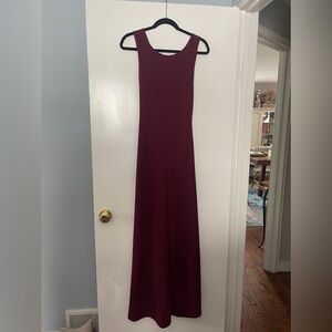 She & Sky Wine Jumpsuit